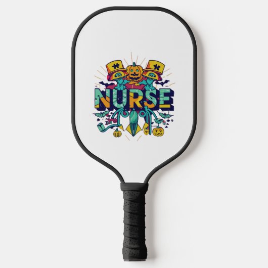 HALLOWEEN NURSE PICKLEBALL PADDLE (Voorkant)