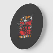 Halloween Nurse Practitioner Bezem Gebroken Ontwer Grote Klok (Hoek)