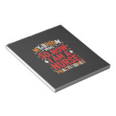 Halloween Nurse Practitioner Bezem Gebroken Ontwer Notitieblok (Schuin)