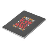 Halloween Nurse Practitioner Bezem Gebroken Ontwer Notitieblok (Linkerzijde)