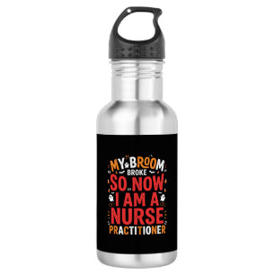 Halloween Nurse Practitioner Bezem Gebroken Ontwer Waterfles