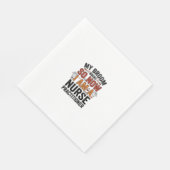 Halloween Nurse Practitioner Bezem Gebroken Vintag Servet (Hoek)