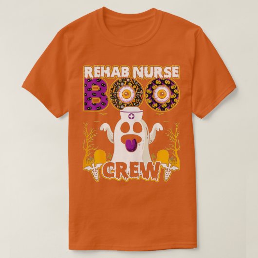 Halloween Nurse Practitioner Boo Crew, Nurse Hallo T-shirt (Design voorkant)