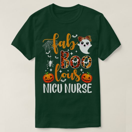 Halloween Nurse Practitioner Boo Crew, Nurse Hallo T-shirt (Design voorkant)
