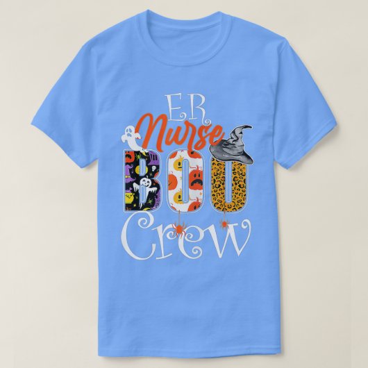 Halloween Nurse Practitioner Boo Crew, Nurse Hallo T-shirt (Design voorkant)