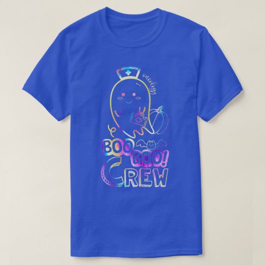 Halloween Nurse Practitioner Boo Crew, Nurse Hallo T-shirt (Design voorkant)
