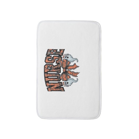 Halloween Nurse Scary Coquette Bow Classic T-shirt Badmat (Voorkant Verticaal)