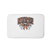 Halloween Nurse Scary Coquette Bow Classic T-shirt Badmat (Voorkant)