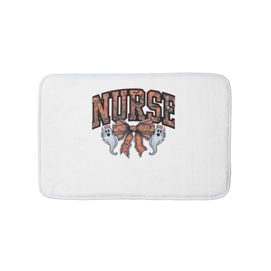 Halloween Nurse Scary Coquette Bow Classic T-shirt Badmat (Voorkant)