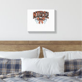 Halloween Nurse Scary Coquette Bow Classic T-shirt Canvas Afdruk (Insitu (Slaapkamer))