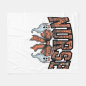 Halloween Nurse Scary Coquette Bow Classic T-shirt Fleece Deken (Voorkant (Horizontaal))