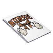 Halloween Nurse Scary Coquette Bow Classic T-shirt Notitieboek (Rechterzijde)