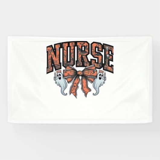 Halloween Nurse Scary Coquette Bow Classic T-shirt Spandoek (Horizontaal)