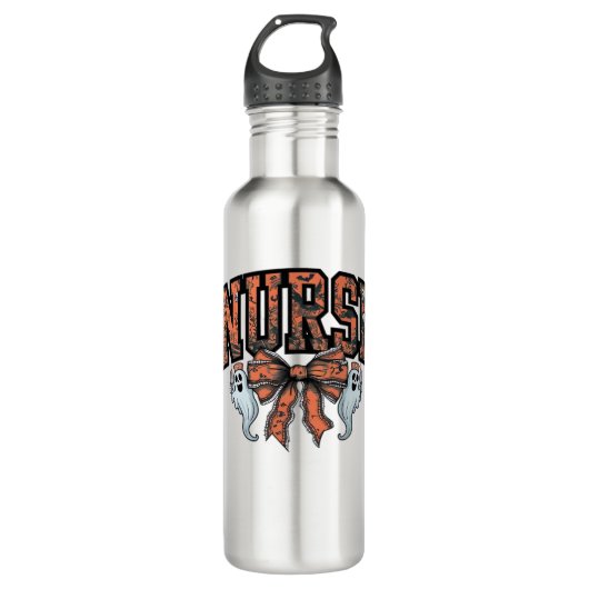 Halloween Nurse Scary Coquette Bow Classic T-shirt Waterfles (Voorkant)