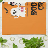 Halloween Nurse Schattige Ghost Nurse Theedoek (Gevouwen)