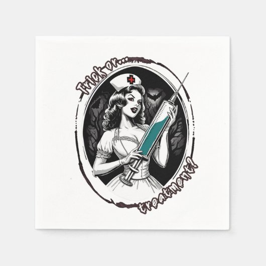 Halloween Nurse Servet (Voorkant)