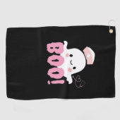 Halloween Nurse Shirten Vrouwen Boo! T-shirt Ghost Golfhanddoek (Horizontaal)