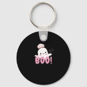 Halloween Nurse Shirten Vrouwen Boo! T-shirt Ghost Sleutelhanger (Voorkant)