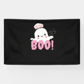Halloween Nurse Shirten Vrouwen Boo! T-shirt Ghost Spandoek (Horizontaal)