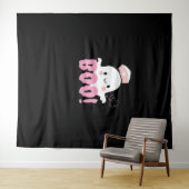 Halloween Nurse Shirten Vrouwen Boo! T-shirt Ghost Wandkleed (In Situ (horizontaal))