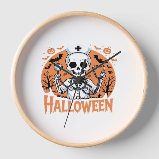 Halloween Nurse skeleton Essential T-Shirt_1 (Voorkant)