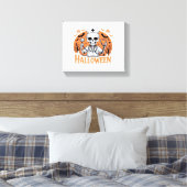 Halloween Nurse skeleton Essential T-Shirt_1 Canvas Afdruk (Insitu (Slaapkamer))