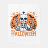 Halloween Nurse skeleton Essential T-Shirt_1 Fleece Deken (Voorkant)