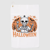 Halloween Nurse skeleton Essential T-Shirt_1 Golfhanddoek (Voorkant)