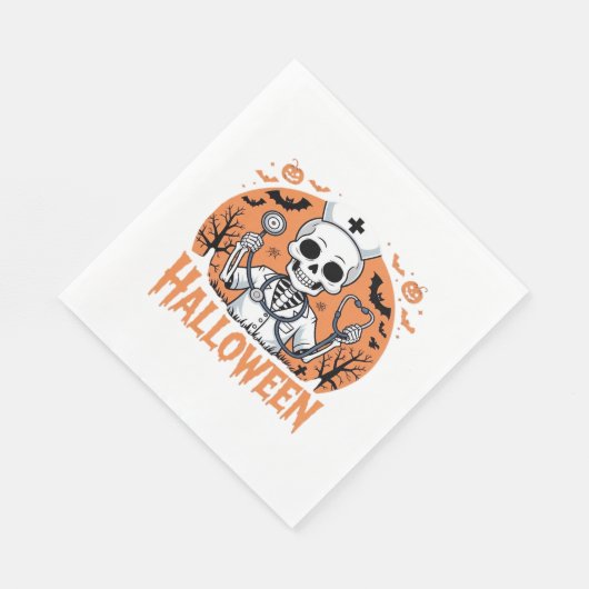 Halloween Nurse skeleton Essential T-Shirt_1 Servet (Hoek)