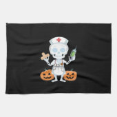 Halloween Nurse Skeleton Essential T-shirt Theedoek (Horizontaal)