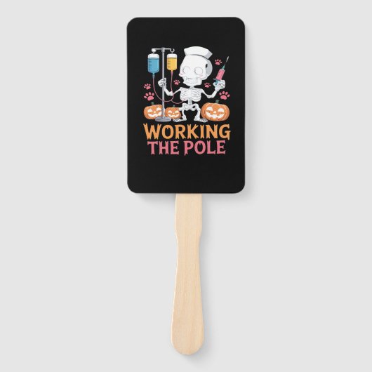 Halloween Nurse Skeleton Funny Joke Essential T-Sh Handwaaier (Voorkant)