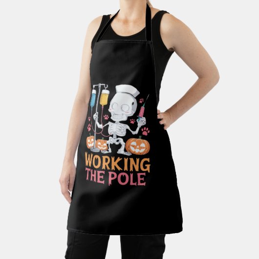 Halloween Nurse Skeleton Funny Joke Essential T-SH Schort (Insitu)