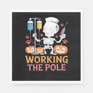 Halloween Nurse Skeleton Funny Joke Essential T-SH Servet