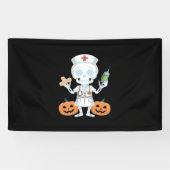 Halloween Nurse Skeleton Funny Joke Essential T-SH Spandoek (Horizontaal)