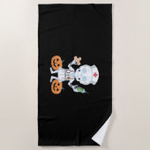 Halloween Nurse Skeleton Funny Joke Essential T-SH Strandlaken (Voorkant)