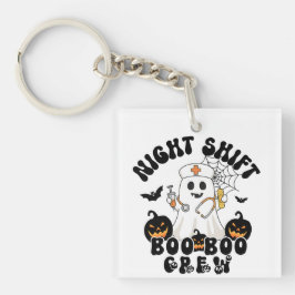 Halloween Nurse Sleutelhanger - BOO BOO Crew Ghost