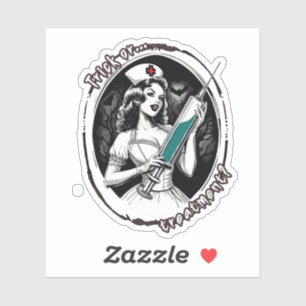 Halloween Nurse Sticker