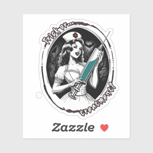 Halloween Nurse Sticker (Vel)