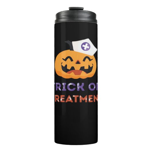 Halloween Nurse Trick of Treatment Classic T-Shirt Thermosbeker (Voorkant)