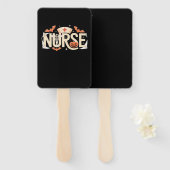 Halloween Nurse Typography � Spooky Medical Design Handwaaier (Voorkant en achterkant)