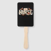 Halloween Nurse Typography � Spooky Medical Design Handwaaier (Voorkant)