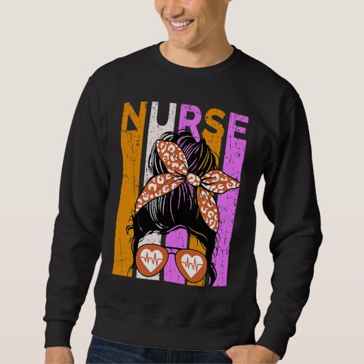 Halloween Nurse Womens Nursing Student Fun Cool Trui (Voorkant)