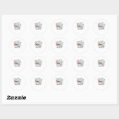 Halloween #NurseLife - Verpleegster Ronde Sticker (Vel)