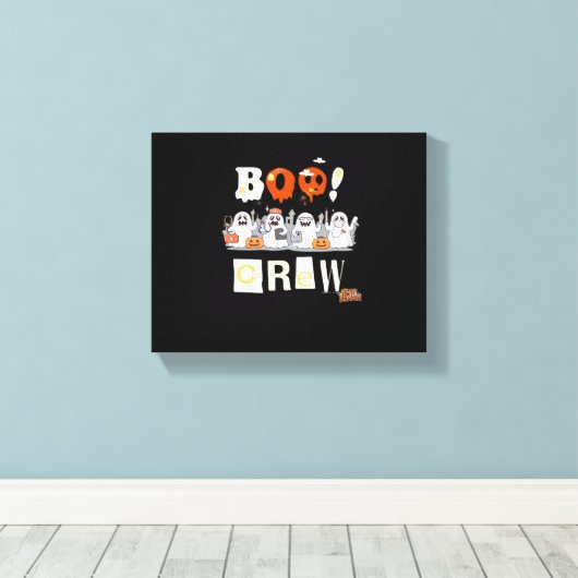 Halloween Nurses Boo Crew Classic T-shirt Canvas Afdruk (Insitu (Houten vloer))