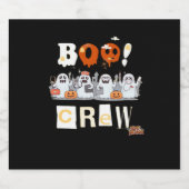 Halloween Nurses Boo Crew Classic T-shirt Sparkling Wijnetiket (Enkel label)