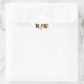 Halloween Nursing Ronde Sticker (Tas)