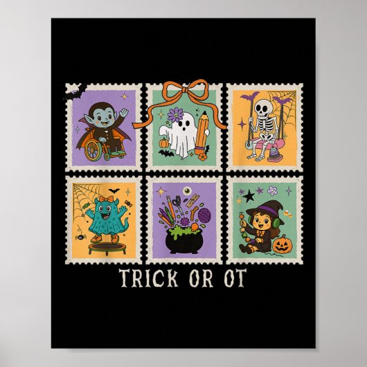 Halloween Occupational Therapy Trick Or Ot Therapi Poster (Voorkant)