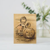 Halloween Ochtend (Vintage Halloween Kaart) Briefkaart (Staand voorkant)
