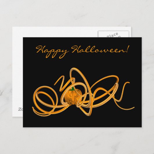 Halloween Octopus Briefkaart (Voorkant / Achterkant)