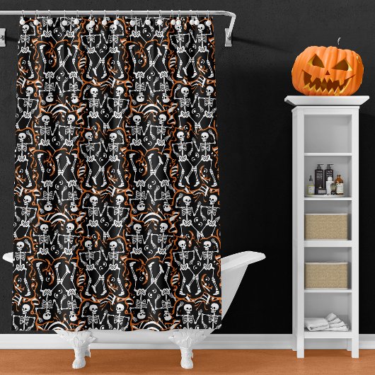 Halloween of Dag van de Dode Partij Douchegordijn